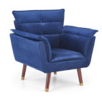 REZZO fotel wypoczynkowy granatowy