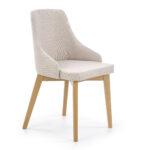 TOLEDO krzesło dąb miodowy / tap. Inari 22 (jasny beż)