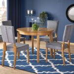 SORBUS stół rozkładany, blat - dąb miodowy, nogi - dąb miodowy