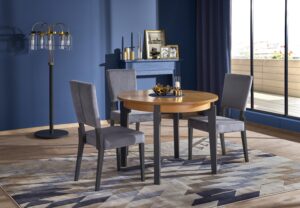 SORBUS stół rozkładany, blat - dąb miodowy, nogi - grafitowe (2p=1szt)