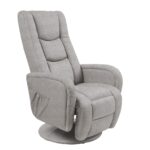PULSAR 2 recliner z funkcją masażu popielaty