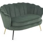 AMORINITO XL fotel wypoczynkowy ciemny zielony / złoty