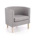 CLUBBY fotel wypoczynkowy popiel