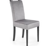 CLARION 2 krzesło czarny / tap: MONOLITH 85 (popiel)