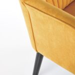DELGADO fotel wypoczynkowy musztardowy