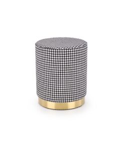 ARUNA pufa czarny/biały/złoty (1p=1szt)