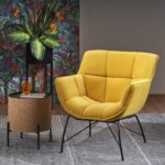 BELTON fotel wypoczynkowy żółty