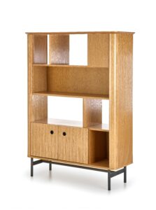 SMART regał REG-2 dąb naturalny/czarny (2p=1szt)