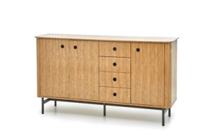 SMART komoda KM-1 dąb naturalny/czarny (3p=1szt)