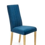 DIEGO 3 krzesło dąb miodowy / tap. velvet pikowany Pasy - MONOLITH 77 (granatowy)