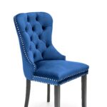 MIYA krzesło czarny / tap: granatowy