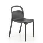 K490 krzesło plastik czarny