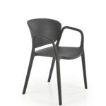 K491 krzesło plastik czarny