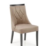 ROYAL krzesło czarny / tap: MONOLITH 09 (j. brąz)