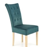 VERMONT krzesło dąb miodowy / tap: MONOLITH 37 (ciemny zielony)