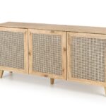 BORNEO KM-1 komoda dąb artisan/czarny (2p=1szt)