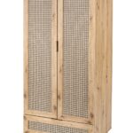 BORNEO S-1 szafa dąb artisan/czarny (2p=1szt)