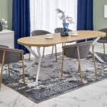 PERONI stół rozkładany dąb złoty - biały