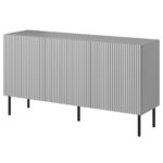 ASENSIO KM-1 komoda jasny popiel, nogi: czarny (2p=1szt)