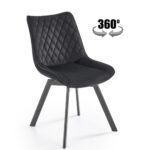 K520 krzesło nogi - czarne, siedzisko - czarny