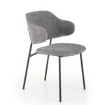 K497 krzesło jasny popielaty