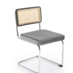 K504 krzesło popielaty / czarny