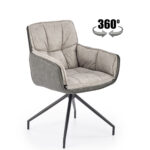 K523 krzesło popielaty / ciemny popiel