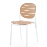 K529 krzesło biały / naturalny