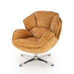 GUIDO fotel wypoczynkowy musztardowy