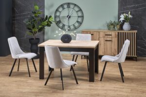 BAGIO stół rozkładany 120-160/80 cm dąb artisan/czarny (2p=1szt)