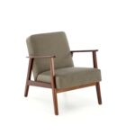 MILANO 1S fotel - oliwkowy tap. Castel 39