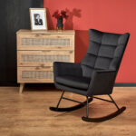 BAZALTO fotel bujany czarny