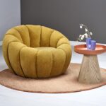 GASPAR 2 fotel wypoczynkowy musztardowy