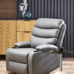 PERUS fotel wypoczynkowy popielaty