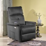 SEMIR 2 fotel wypoczynkowy czarny