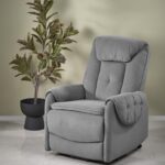 HORTON fotel wypoczynkowy popielaty