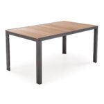 FIERRO  stół prostokątny, brązowy / czarny