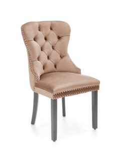 MIYA krzesło czarny / tap: beżowy(1p=2szt)