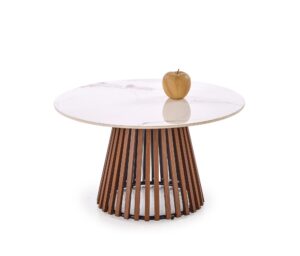 CARINA  ława beżowy marmur / orzechowy (2p=1szt)