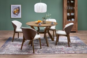 RUPERT stół okrągły, orzechowy (1p=1szt)