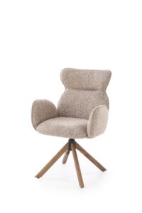 K585 krzesło ciemny beżowy / jasny orzech (1p=2szt)