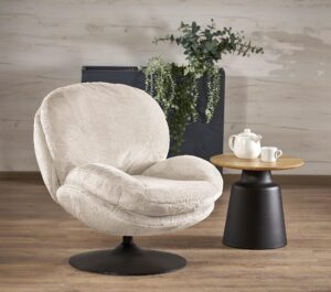 SHELL fotel wypoczynkowy, kremowy (1p=1szt)