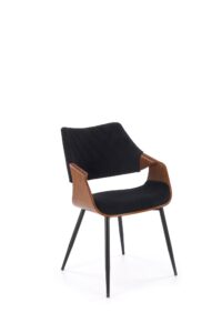 K586 krzesło, orzechowy / czarny (1p=1szt)