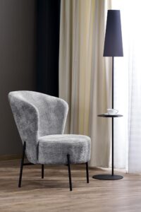 CEZAR fotel wypoczynkowy, popielaty (1p=1szt)