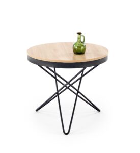 LEILA ława, naturalny / czarny (1p=1szt)