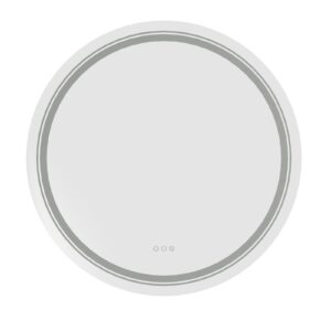 DOVER 60 lustro ścienne łazienkowe, srebrny (1p=1szt)