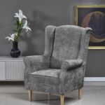 HERMES fotel wypoczynkowy, popielaty (tkanina MARKOS 14-#22)