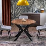 PERONI stół rozkładany orzech - czarny