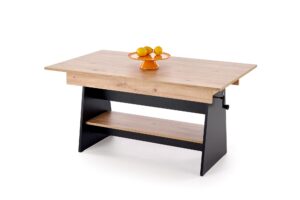 ERIKA ławostół rozkładany dąb artisan / czarny (3p=1szt)