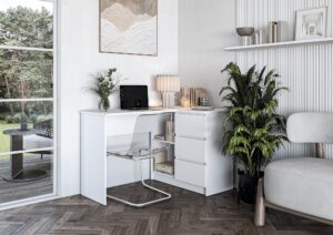 BEGA biurko, biały (2p=1szt)